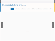 Tablet Screenshot of pensacolafishingcharters.com